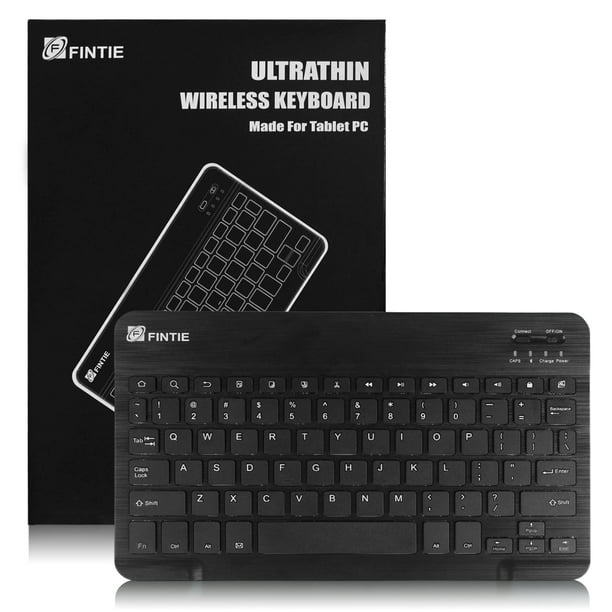 Keyboard by BoxWave with Backlight Keyboard for  Fire HD 8 - SlimKeys Bluetooth Keyboard 10th Gen 2020 Portable Keyboard w//Convenient Back Light Jet Black